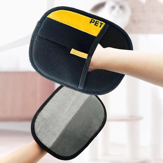 Электростатическая перчатка для удаления шерсти домашних животных, двухсторонние перчатки для ухода за кошками и собаками, многоразовая перчатка для удаления шерсти с дивана, мебели, ковров, автомобильных сидений