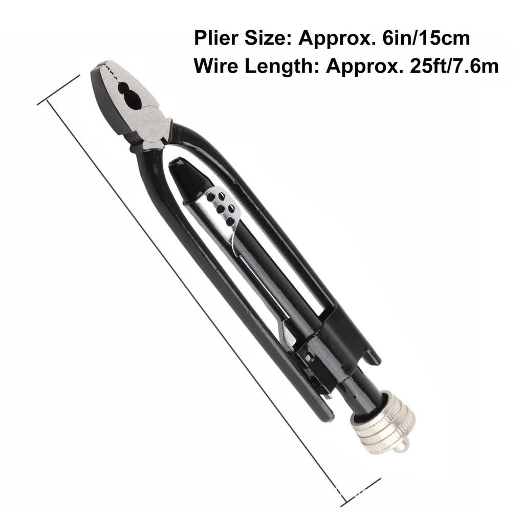 Wire Twist Plier 21cm Safety Wire Plier with 25ft Wire High Carbon Steel Wire Twisting Tool for Aircraft Automobile Industrial