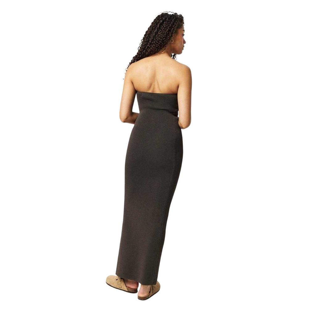 Jack Wills Womens/Ladies Ribbed Bandeau Slim Maxi Dress