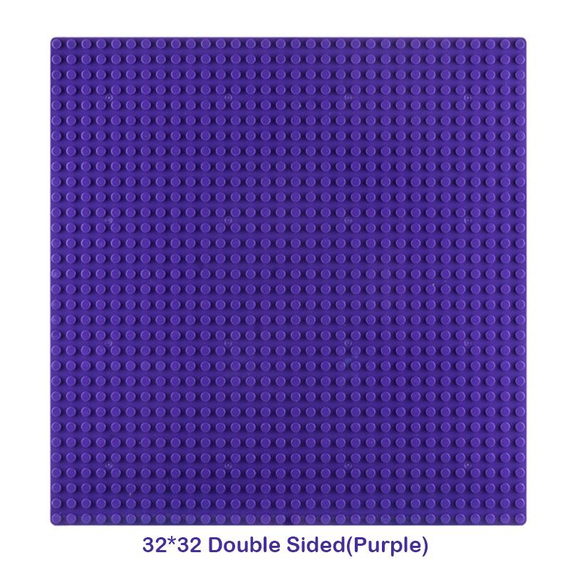 32x32 Dots Double Sided Baseplate for Building Brick 16x16 City Classic Block Plates DIY Plastic Small Block Assembly Part Toy