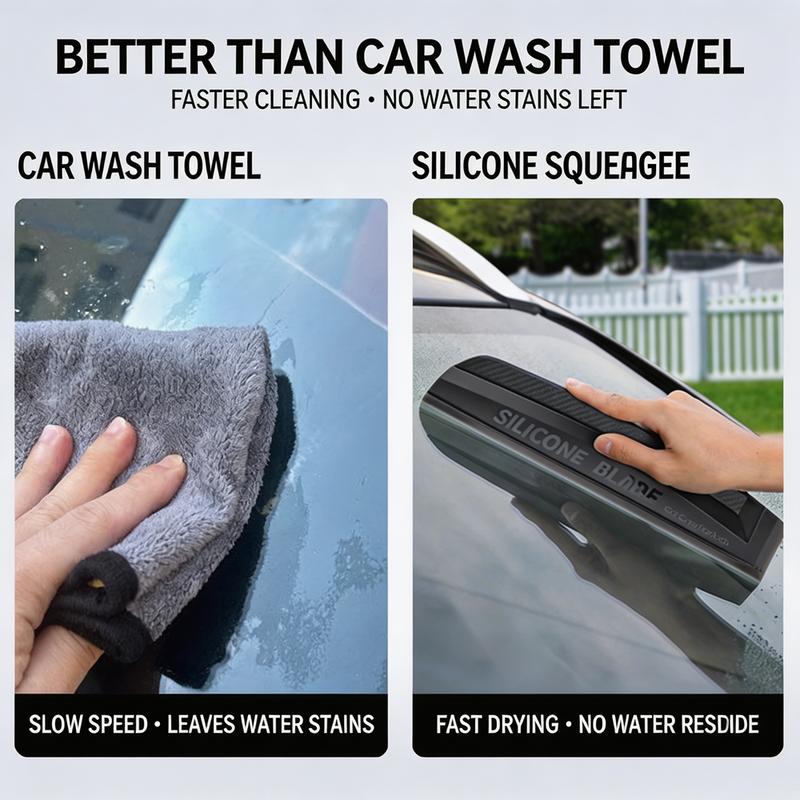 Soft Silicone Car Squeegee Handy Window And Review Mirror Wiper Drying Blade No-Scratch Film Scraper Wrap Tool for Car Cleaning