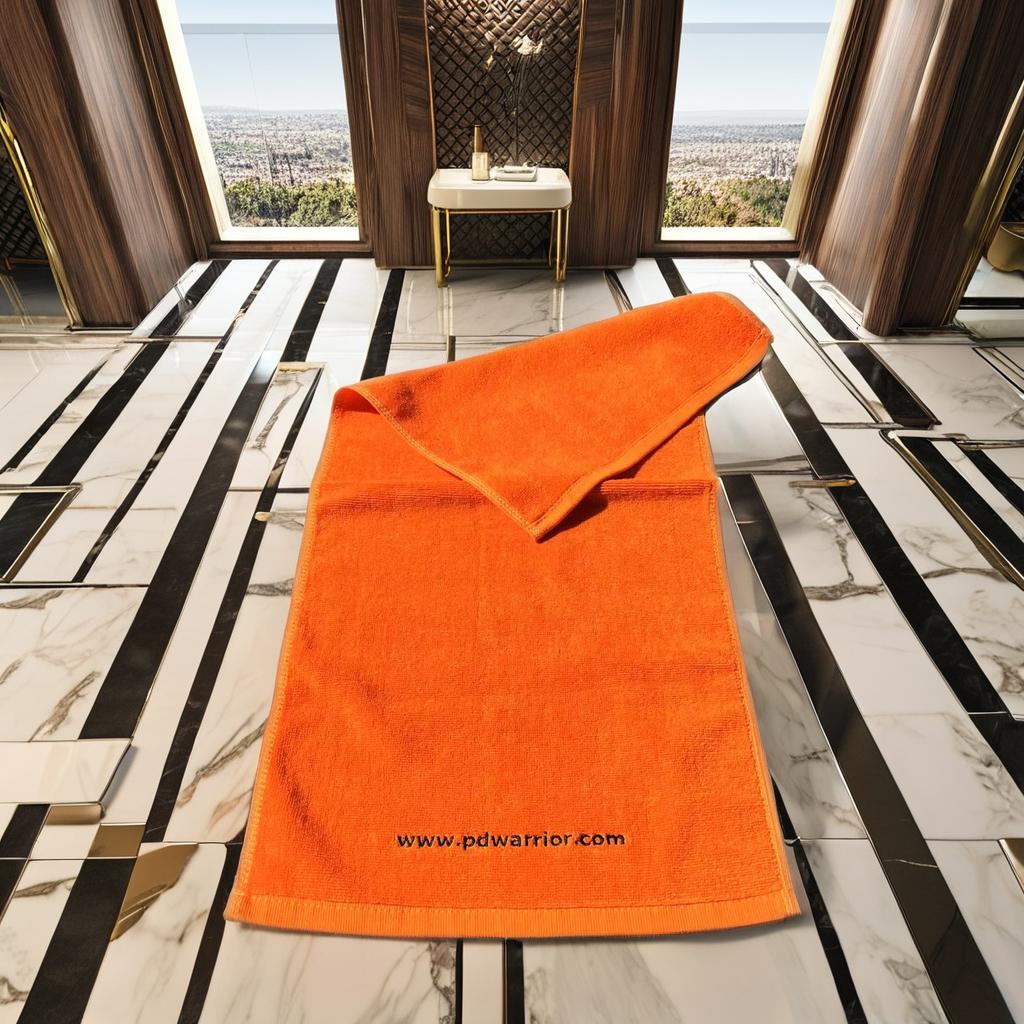 High Quality 100% Cotton Compressed Embroidered Logo Absorbent Thick Woven Modern Style Sports Pattern Beach Gym Fitness Towel