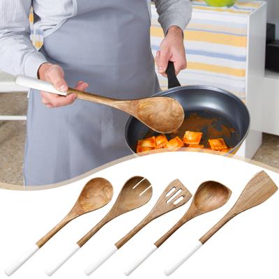 Деревянные ложки для приготовления деревянной кухонной утвари и держателя для посуды, лопаточка включает в себя ложку, лопаточку и ложку с длинной ручкой