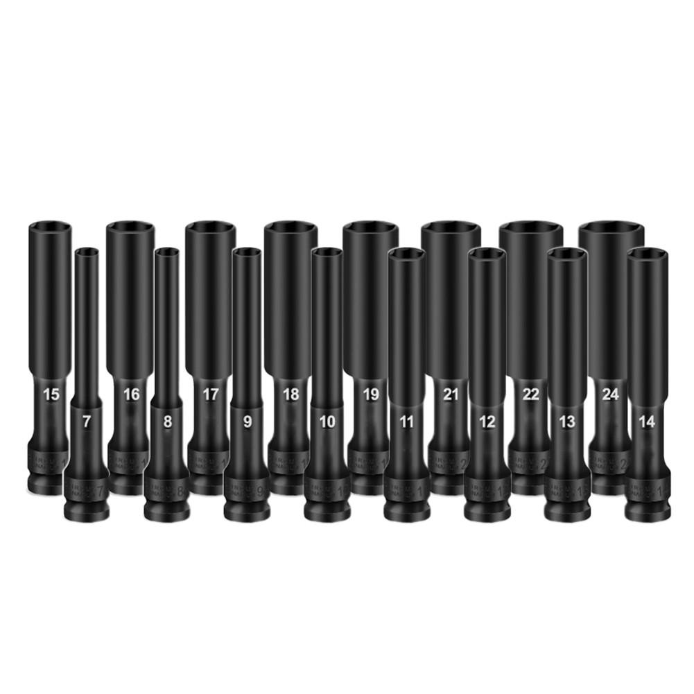 1/2\" Adapter Hex Socket 8-24mm Nut Driver Screwdriver Socket