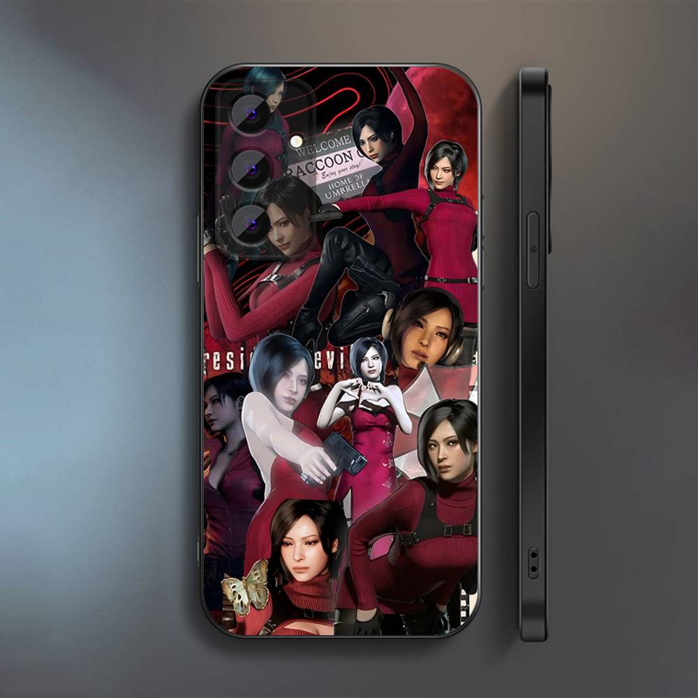 Ada Wong R-Resident E-Evil Phone Case For Samsung S 25,24,23,22,30,21,20,10,9,Ultra,Plus,Lite,FE,5G Black Full-coverage Soft