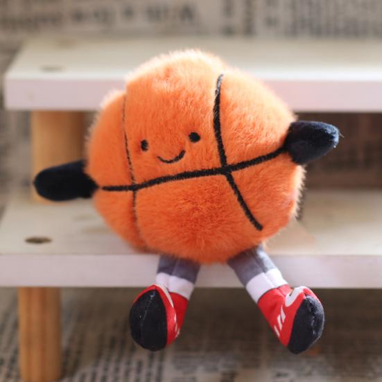 Doll Pendant Hanging Decoration Sports Theme Design Soft Plush Fabric Doll Charm Soccer Basketball Badminton Styles Doll Toy