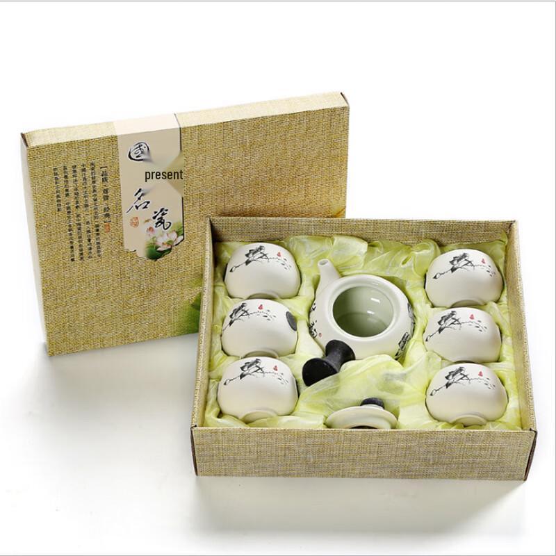 Xiaoyueya Ceramic Kung Fu Tea Set