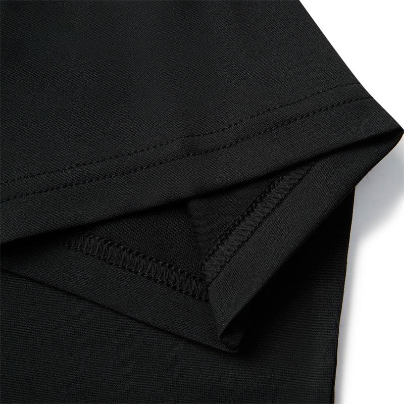 Li-Ning Летняя быстросохнущая футболка с коротким рукавом, удобные дышащие фитнес-шорты, повседневный спортивный комплект, мужская активная одежда, черный ATSV597-2+AKSU923-1