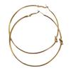 [R8107] - Gold 'Choreography' Hoop Earrings Ø 70 Mm 2 Mm (node)