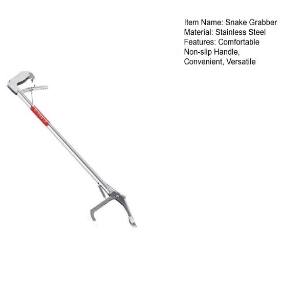 Складной захват для змей, складные щипцы для рептилий с широкой челюстью, инструмент для ловли змей с нескользящей ручкой, ловец для змей, охотник, фермер, захват с длинным вылетом