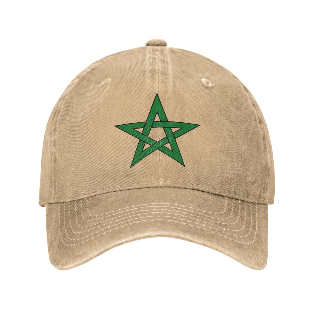 Marokko Morocco Flag  Casual Baseball Cap Spring  Trucker Hat High Quality Outdoor Sports Hats Female Male Vintage Baseball Caps
