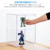 Hachibanya Figure UV Set of Transparent Display Case with Magnetic Easy Wide X 25cm Deep X 40cm Clear Case, Protection, 2, Doors, Stackable, Assembly,
