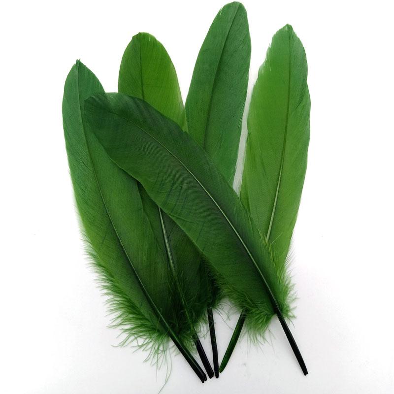 20PCS Hard Stick Colourful Goose Feathers Plumes Swan for Home Decoration Crafts DIY Jewelry Making Table Centerpieces 15-20cm
