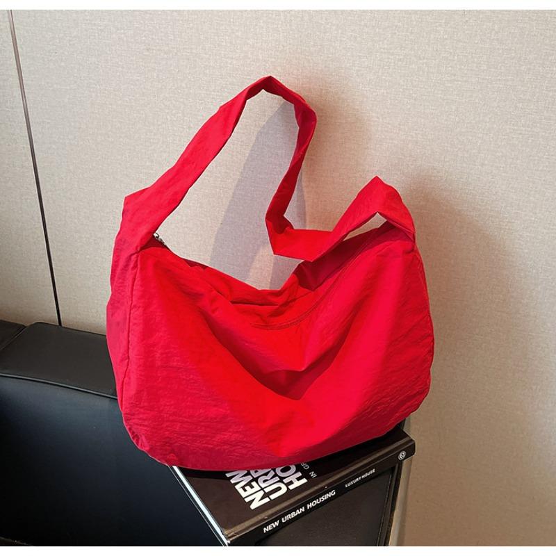 Нейлоновая тканевая сумка-мессенджер новая универсальная сумка-пельмень простая универсальная большая вместимость классная сумка через плечо