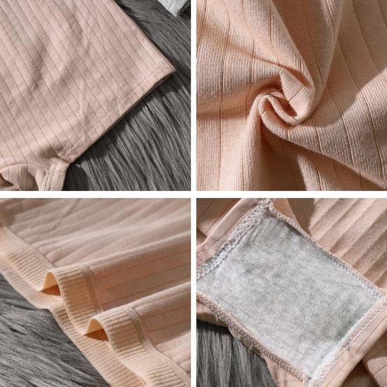 Женские трусы бесшовные со средней талией из хлопка, однотонные, эластичные, с защитой от воздействия влаги, повседневные