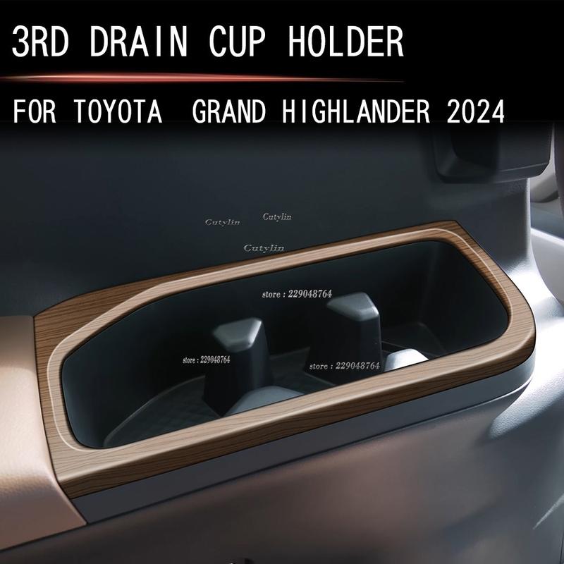 LHD for Toyota Grand Highlander 2024 2025 ABS Wood Window Rise Switch Gear Shift Panle trument Readlamp AC Vent Armest Cover
