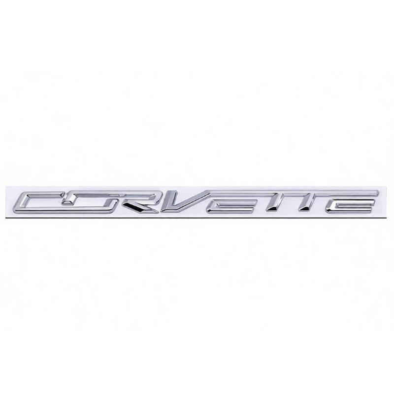 Для Chevrolet Corvette Логотип Задний Значок Металлическая Модифицированная Английская Буквенная Наклейка 3D Стикер 27.8x1.8см Автомобильный Задний Значок Украшение