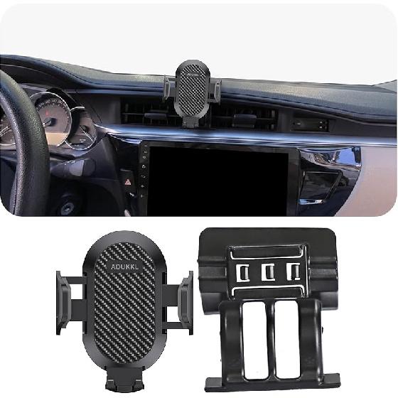 Car Phone Holder Fits for Toyota Corolla 2014-2016 Accessories,Thick Cases Friendly,Cell Phone Mount for 4.7-7 in Phones,360 Degree Rotation,Easy to