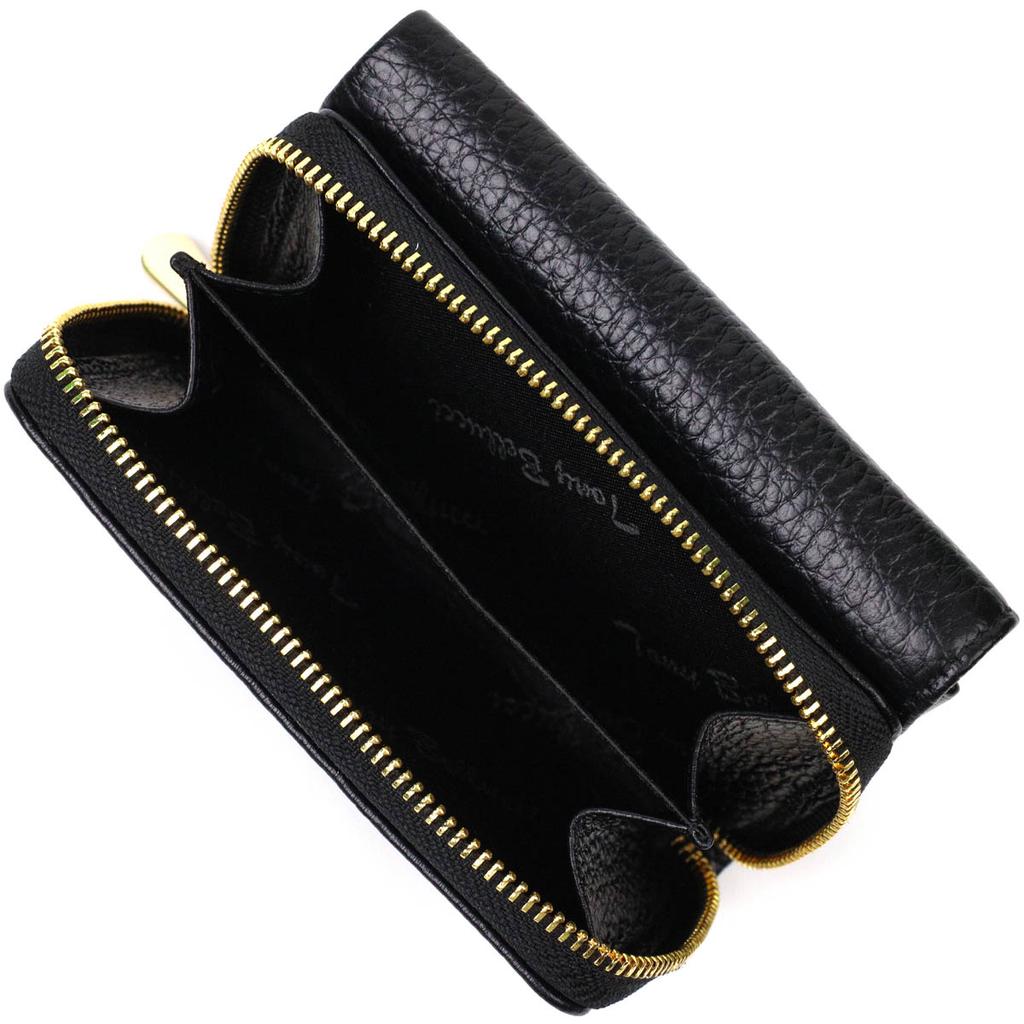 Women's Tri-fold Wallet Made of Genuine Leather Tony Bellucci Wallet 22024 Black