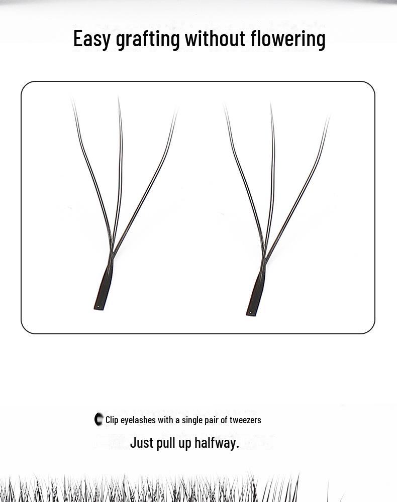 Натуральные, мягкие W-образные цветущие ресницы клевера состоят из пучка из 6 переплетенных между собой ресниц, что предотвращает распускание корней.