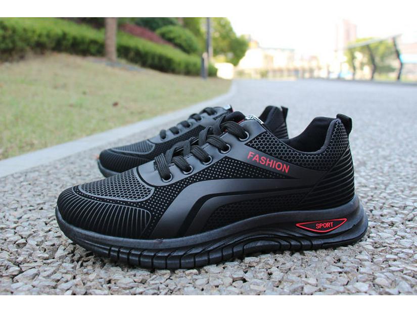 Men's 2025 Breathable Mesh Running Shoes - Trendy Casual Korean Style for Spring/Summer/Autumn