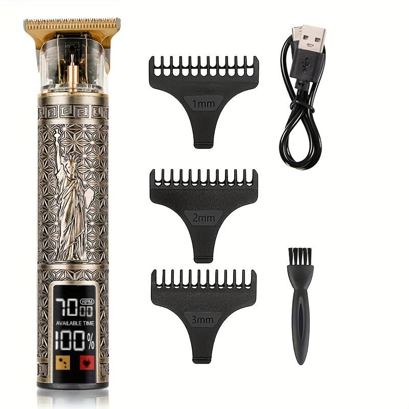 Professional Hair Clipper for Men - Rechargeable Electric Beard Trimmer, T-Blade Haircut Kit, Barber Grooming Shaving Set