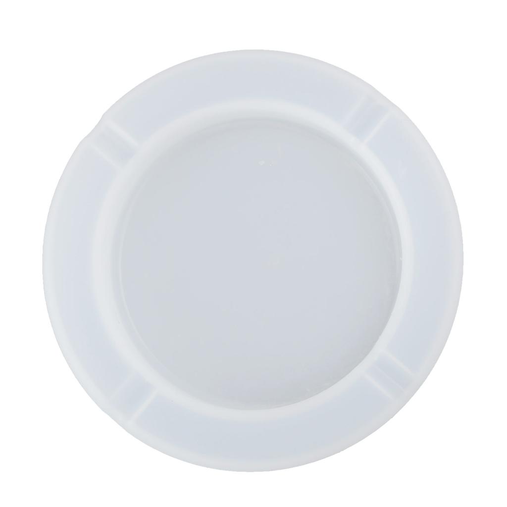 1 Set Ashtray Mold DIY Crystal Epoxy Mould Mirror Surface Silicone Storage Box Round Base L