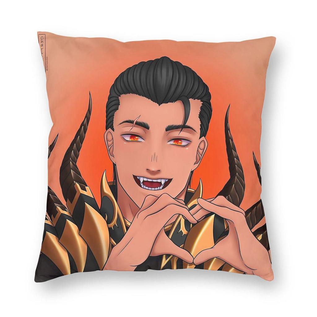 World Of Warcraft Neltharion Deathwing Square Pillowcase Polyester Linen Velvet Pattern Decor Throw Pillow Case Cushion Cover