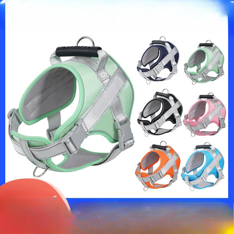 Ремень для собак для маленьких собак, седловидный, взрывозащищенный, цепь для собак, померанский шпиц, корги, плюшевый пояс для груди и спины