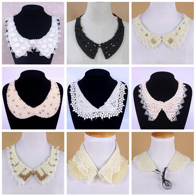 Diamond Women Shirt False Collars Crystal Removable Collar For Women Fake Collar Detachable Diamond Lacklace Nep Kraagie