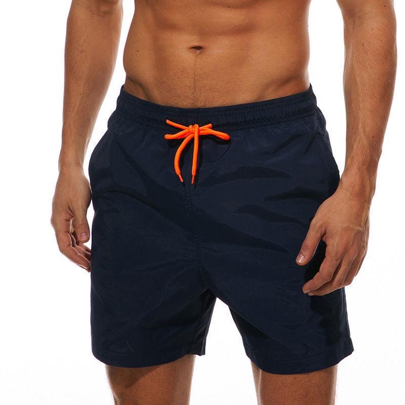 Men's Casual Shorts Solid Color Simple Waterproof Beach Shorts Men’s
