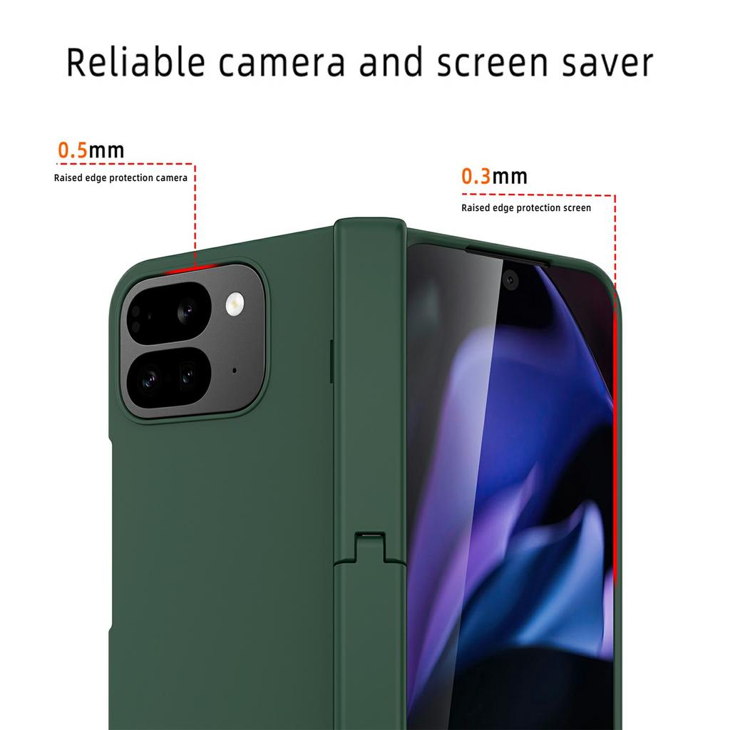 For Google Pixel 10 Pro Fold Case Kickstand Hard PC Phone Cover with Screen Film