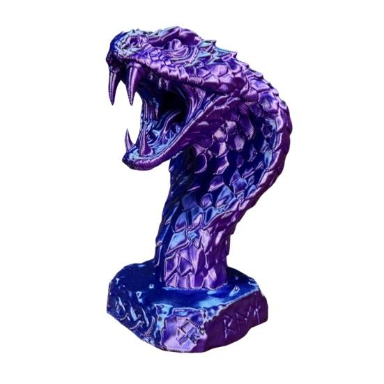 Игрушка-антистресс Змея, 3D-печать, Реалистичная скульптура змеи