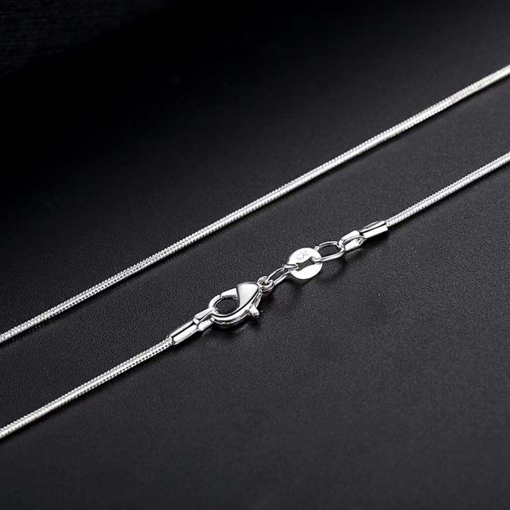925 Sterling silver necklace High quality Snake chain Fashion jewelry chains For Women Men Wedding Birthday Party GiftGood product