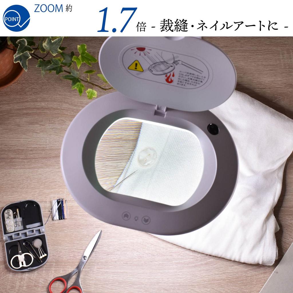 Светодиодный светильник Ohm Denki с увеличительным стеклом, дневной свет, цвет B (750лм/1.7x/белый) AS-L60BL-W БТЭ-A1000