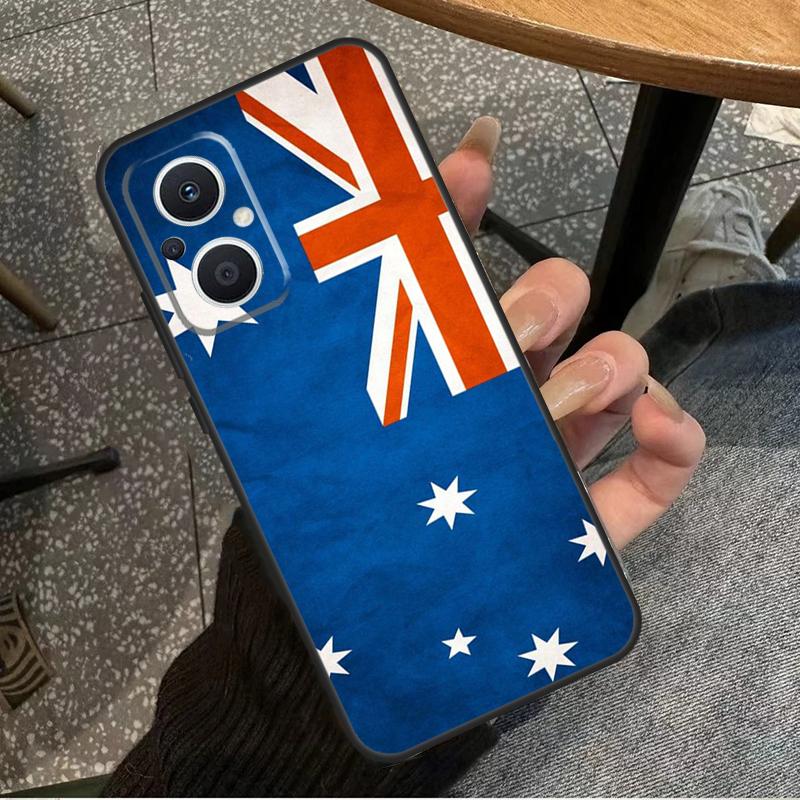 Australia Flag For OPPO Reno 14 13 12 11 10 Pro 8T 11F 12F 13F 14F 7 8 Lite OPPO Find X8 X6 X5 X9 Pro Case