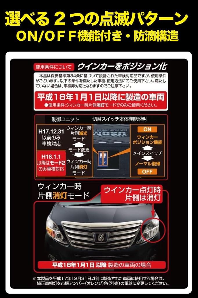 IPF Turn Signal Position Kit X2 LED Turn Signal Compatible XW-04