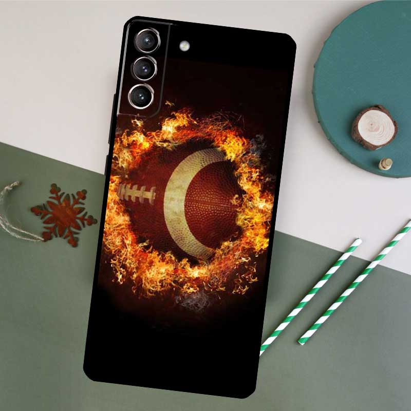 American Football Sport Phone Case For Samsung Galaxy S26 S23 Ultra S20 S21 S22 S24 S25 Plus S10 S25 FE Back Cover