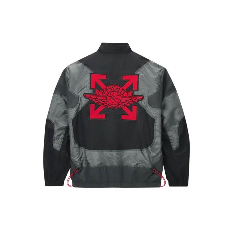 Тканая куртка OFF-WHITE x Jordan (Азия) Черная мужская уличная одежда CV0551-010