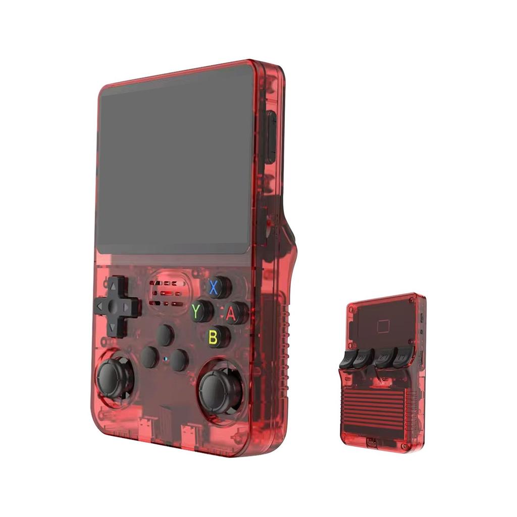 Ретро портативная игровая консоль R36s, встроенная 64 ГБ, портативная игровая консоль с большим 3,4-дюймовым экраном