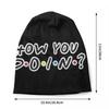 Custom Funny Quote Friends Tv Show Skullies Beanies Caps Winter Warm  Knitting Hats Adult Unisex How You Doin Bonnet Hats