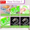 Величественная китайская драконья жемчужная картина 5D DIY Жемчужное драгоценное камневое искусство Алмазная картина Набор для взрослых/начинающих Идеи для подарков Современный декор дома Настенное искусство