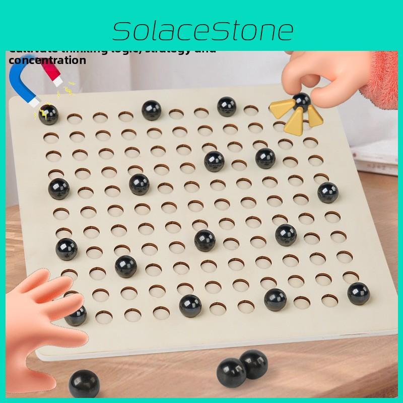 Wooden Magnetic Collision Board Game For Kids Educational Family Play