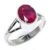 Red Ruby(Simulated) Gemstone Handmade 925 Sterling Silver Jewelry Ring S.9 k4H30
