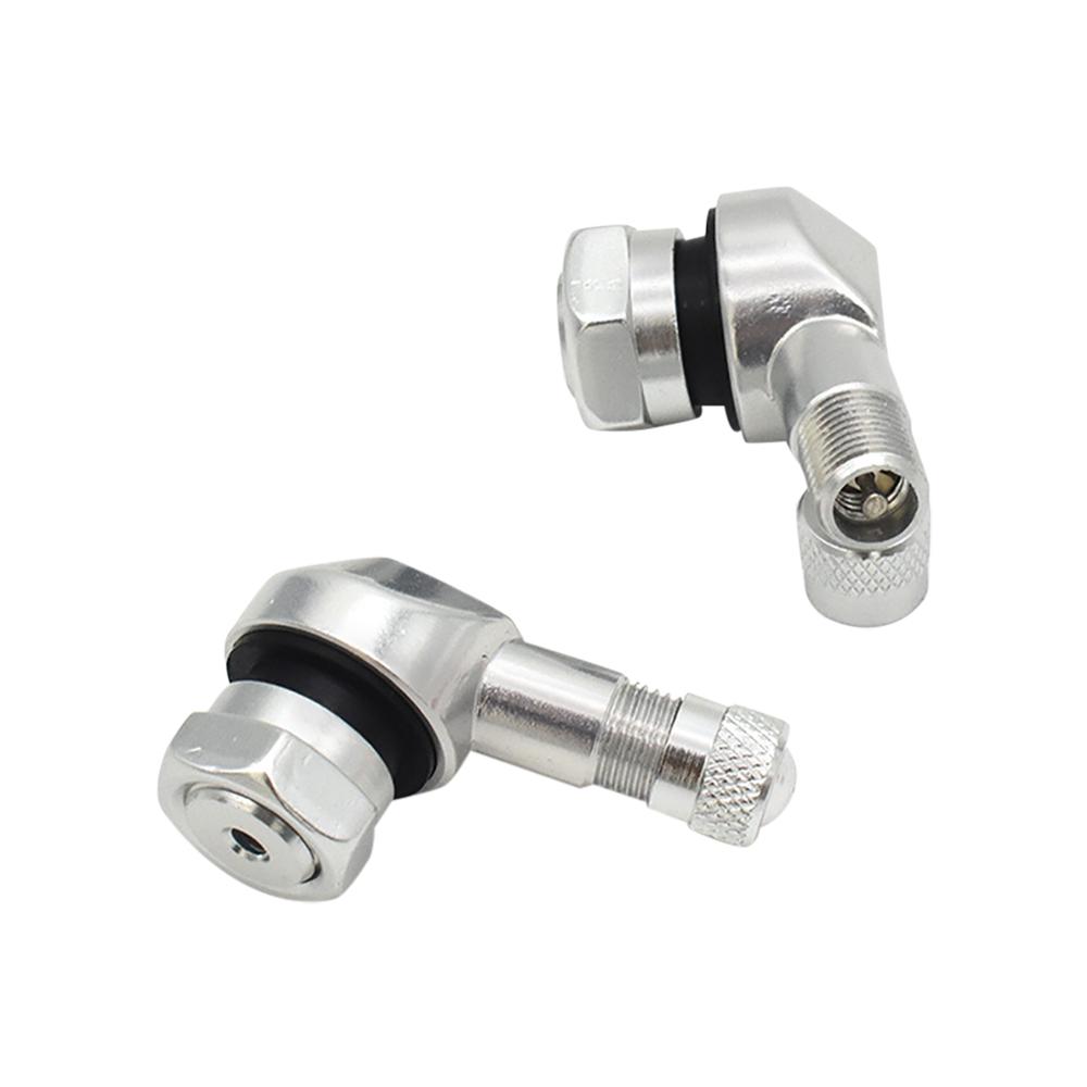 2PCS 90 Degree Angle Motorcycle Rim Tire Wheels Spare Parts Valve Elbow Motorbike Wheel Tire Tubeless Valve Stems Rim Wheel Part