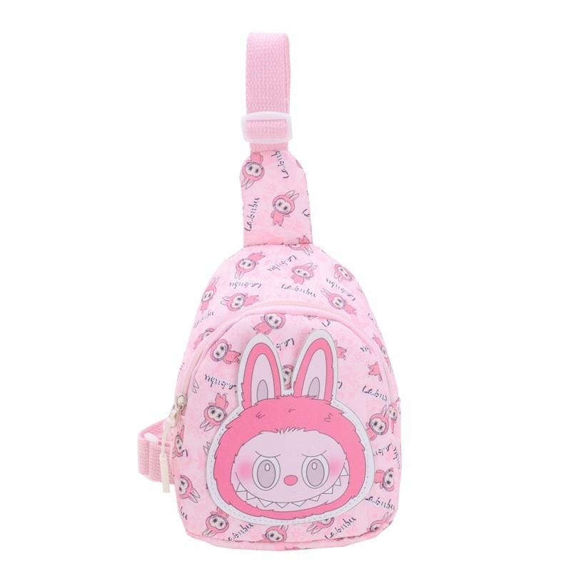 Cartoon Kids Waist Pack Crossbody Bag Lightweight Nylon For Preschool Boys Girls Everyday Use Kindergarten Essentials