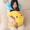 Whimsical Moon Pillow For Kids Premium Plush Stuffed Cushion With Soft Pp Cotton Filling For Cozy Snuggles