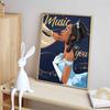 Disney 5D DIY Diamond Painting Tiana Music Theme Illustration Embroidered Mosaic Cross Stitch Home Decor Gift Crafts