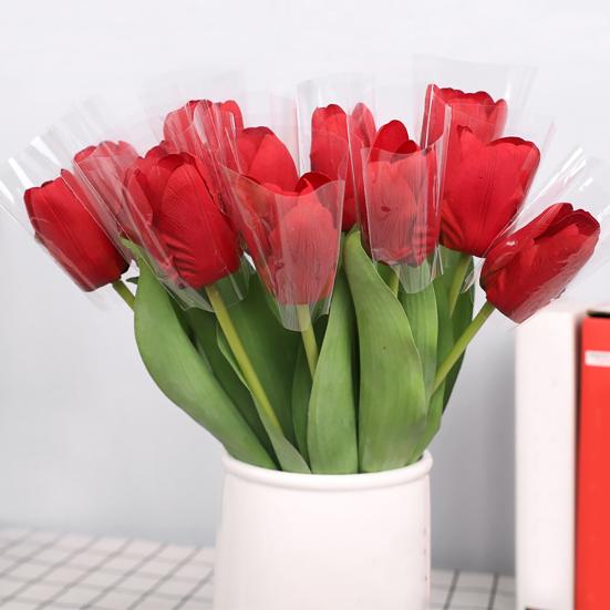 Имитация тюльпана 37 см. Искусственный тюльпан. Искусственный шелк. Поддельный тюльпан. Цветок оптом для вазы. Свадебный декор для дома. Весенние вечеринки. Подарок на День матери.