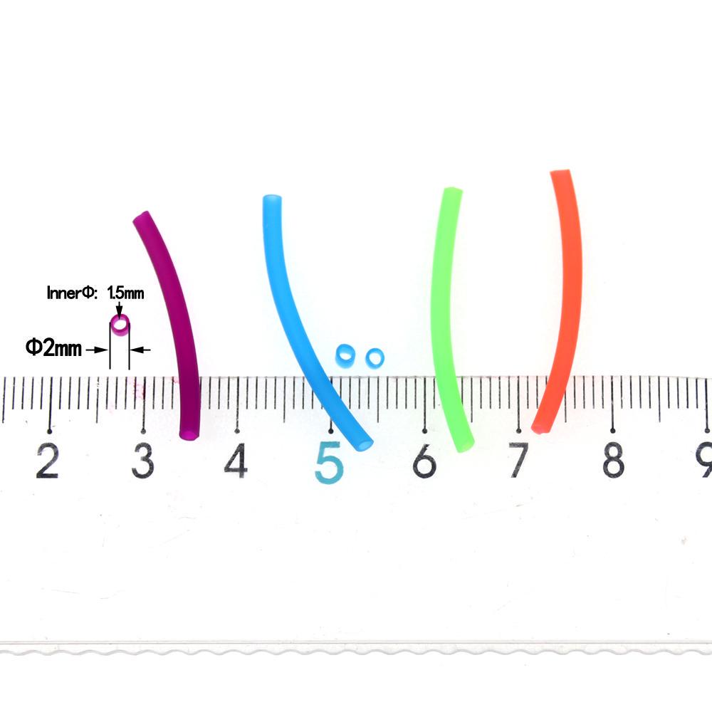Bimoo, 4 м/упак., тонкая пленка 2 мм, эластичная трубка для рыболовной снасти из кожи нимфы, рукав для ловли карпа, креветок, сабики, материал для связывания мушек